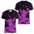 Hawaii Shaka Sign Women V Neck T Shirt Purple Version LT9 Female Purple - Polynesian Pride