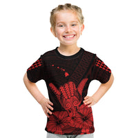 Hawaii Shaka Sign Kid T Shirt Red Version LT9 Youth XL Size14 - Polynesian Pride