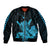 Hawaii Shaka Sign Bomber Jacket Blue Version LT9 Unisex Blue - Polynesian Pride