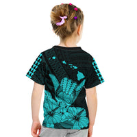 Hawaii Shaka Sign Kid T Shirt Turquoise Version LT9 - Polynesian Pride