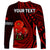 (Custom Personalised) Tonga ANZAC Day Long Sleeve Shirt Lest We Forget Red Version LT9 - Polynesian Pride