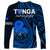 Tonga ANZAC Day Long Sleeve Shirt Lest We Forget Blue Version LT9 - Polynesian Pride