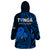 Tonga ANZAC Day Wearable Blanket Hoodie Lest We Forget Blue Version LT9 - Polynesian Pride