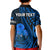 (Custom Personalised) Tonga ANZAC Day Kid Polo Shirt Lest We Forget Blue Version LT9 - Polynesian Pride