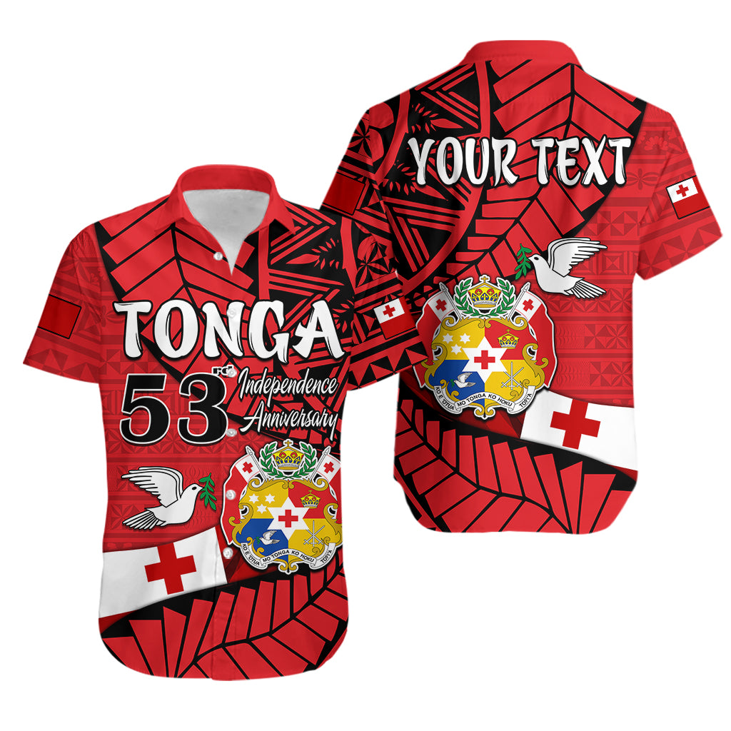 (Custom Personalised) Tonga Emancipation Day Hawaiian Shirt Happy 53rd Independence Anniversary LT9 Red - Polynesian Pride