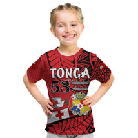 (Custom Personalised) Tonga Emancipation Day Kid T Shirt Happy 53rd Independence Anniversary LT9 Youth XL Size14 - Polynesian Pride