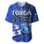 (Custom Personalised) Tonga Emancipation Day Baseball Jersey Happy 53rd Independence Anniversary Blue Version LT9 - Polynesian Pride