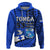 Custom Tonga Hoodie Emancipation Day Happy 53rd Independence Anniversary Blue Version LT9 - Polynesian Pride