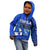 (Custom Personalised) Tonga Emancipation Day Kid Hoodie Happy 53rd Independence Anniversary Blue Version LT9 - Polynesian Pride