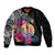 Tahiti Island Bomber Jacket French Polynesian Tropical LT9 Unisex Black - Polynesian Pride