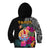 Tahiti Island Kid Hoodie French Polynesian Tropical LT9 Zip Hoodie Black - Polynesian Pride