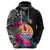 Custom Tahiti Island Hoodie French Polynesia Tropical LT9 Zip Hoodie Black - Polynesian Pride