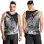 Polynesian Tahiti Island Men Tank Top The Wave of Water - Black LT9 - Polynesian Pride