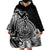 Polynesian Tahiti Island Wearable Blanket Hoodie The Wave of Water - Black LT9 - Polynesian Pride