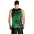 Polynesian Tahiti Island Men Tank Top The Wave of Water - Green LT9 - Polynesian Pride