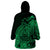 Polynesian Tahiti Island Wearable Blanket Hoodie The Wave of Water - Green LT9 - Polynesian Pride