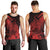 Polynesian Tahiti Island Men Tank Top The Wave of Water - Red LT9 - Polynesian Pride