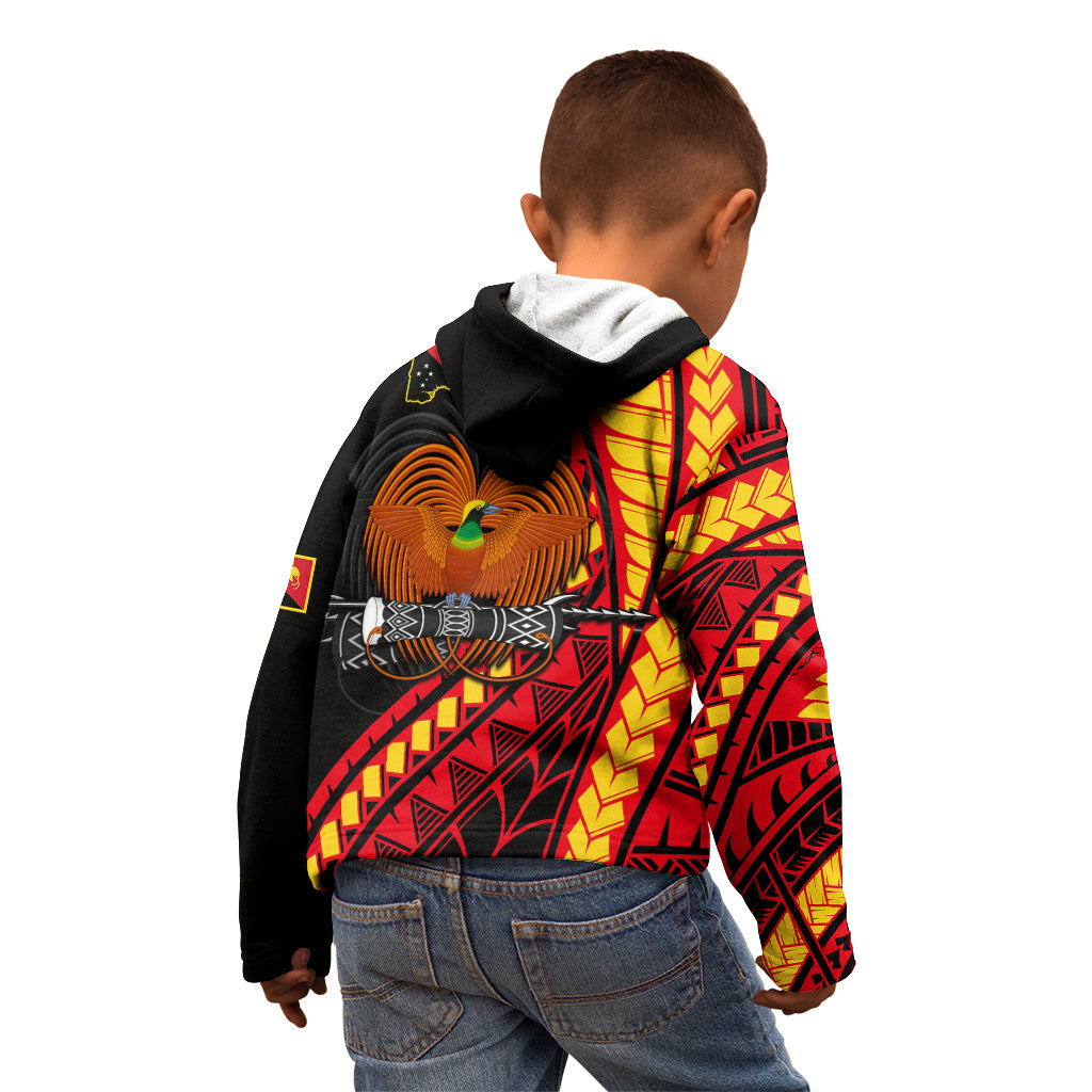 Papua New Guinea Kid Hoodie The Greater Bird of Paradise LT9 - Polynesian Pride