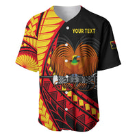 (Custom Personalised) Papua New Guinea Baseball Jersey The Greater Bird of Paradise LT9 - Polynesian Pride