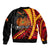 (Custom Personalised) Papua New Guinea Bomber Jacket The Greater Bird of Paradise LT9 - Polynesian Pride