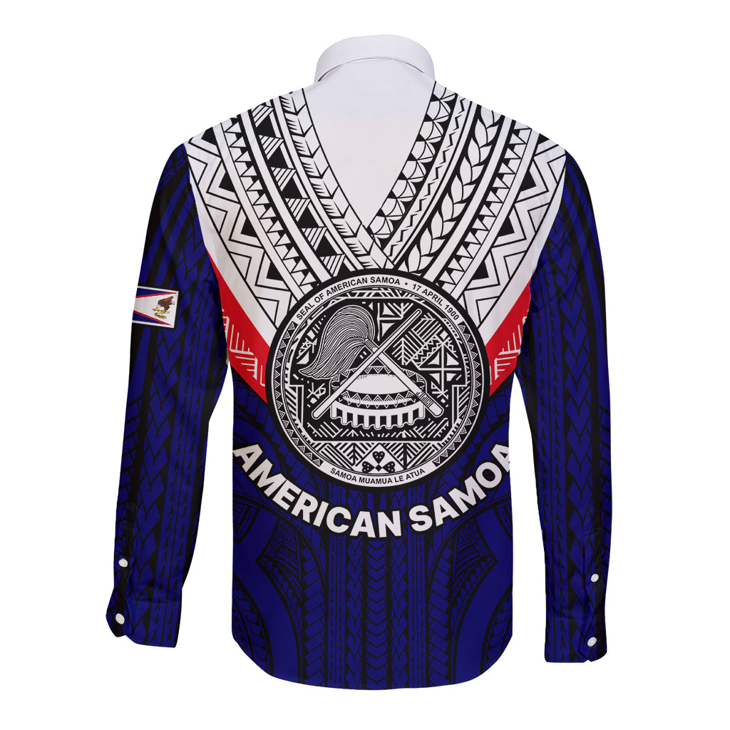 American Samoa Independence Day Long Sleeve Button Shirt Simple Style LT9 - Polynesian Pride