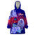 Guam Wearable Blanket Hoodie Polynesian Floral Tribal LT9 One Size Gradient - Polynesian Pride