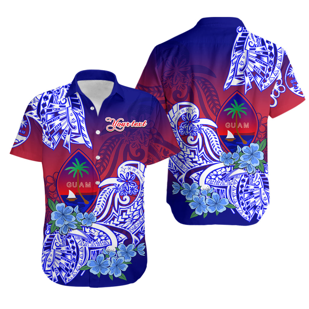 (Custom Personalised) Guam Hawaiian Shirt Polynesian Floral Tribal LT9 Gradient - Polynesian Pride