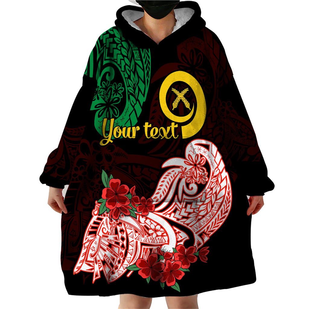 (Custom Personalised) Vanuatu Wearable Blanket Hoodie Polynesian Floral Tribal LT9 - Polynesian Pride