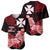 Wallis et Futuna Baseball Jersey Polynesian Floral Tribal LT9 Black - Polynesian Pride