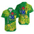 (Custom Personalised) Cook Island Hawaiian Shirt Polynesian Floral Tribal LT9 Green - Polynesian Pride