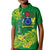 (Custom Personalised) Cook Island Kid Polo Shirt Polynesian Floral Tribal LT9 Kid Green - Polynesian Pride