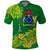 Custom Cook Island Polo Shirt Polynesian Floral Tribal LT9 Green - Polynesian Pride