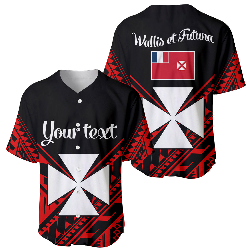 (Custom Personalised) Wallis et Futuna Baseball Jersey Happy Independence Day LT9 Red - Polynesian Pride