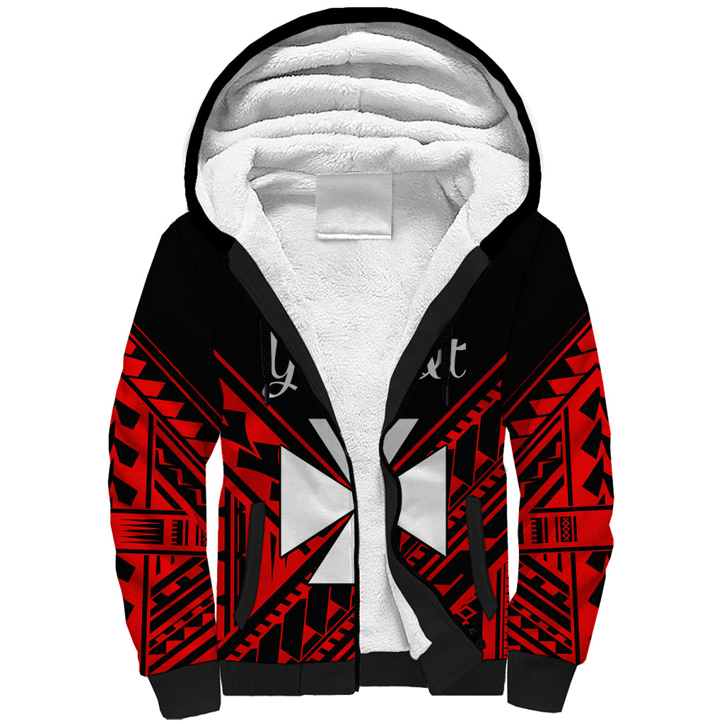 (Custom Personalised) Wallis et Futuna Sherpa Hoodie Happy Independence Day LT9 Unisex Red - Polynesian Pride