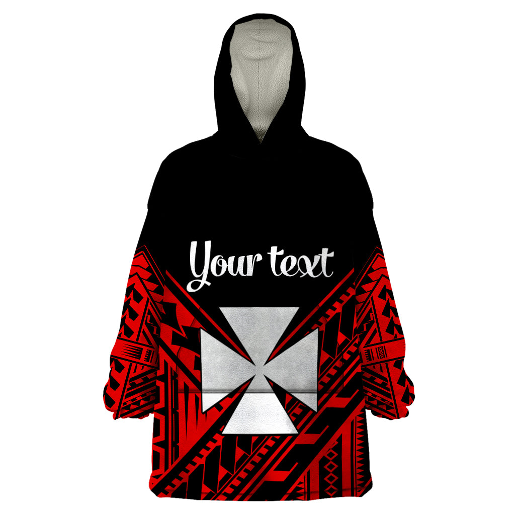 (Custom Personalised) Wallis et Futuna Wearable Blanket Hoodie Happy Independence Day LT9 One Size Red - Polynesian Pride