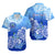 (Custom Personalised) Federated States Of Micronesia Hawaiian Shirt Polynesian Floral Tribal LT9 Blue - Polynesian Pride