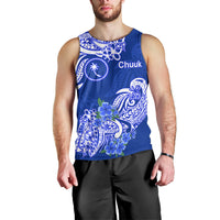FSM Chuuk State Men Tank Top Polynesian Floral Tribal LT9 - Polynesian Pride