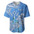 FSM Kosrae State Baseball Jersey Polynesian Floral Tribal LT9 - Polynesian Pride