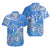 (Custom Personalised) FSM Kosrae State Hawaiian Shirt Polynesian Floral Tribal LT9 Blue - Polynesian Pride