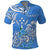 Custom FSM Kosrae State Polo Shirt Polynesian Floral Tribal LT9 Blue - Polynesian Pride