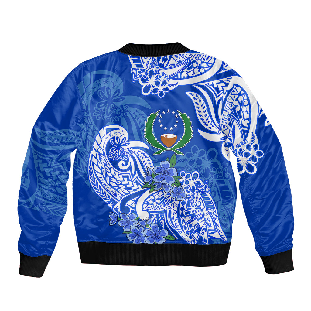 FSM Pohnpei State Bomber Jacket Polynesian Floral Tribal LT9 - Polynesian Pride