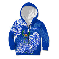 FSM Pohnpei State Kid Hoodie Polynesian Floral Tribal LT9 - Polynesian Pride