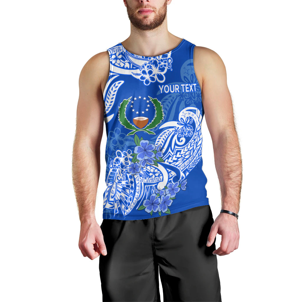 (Custom Personalised) FSM Pohnpei State Men Tank Top Polynesian Floral Tribal LT9 - Polynesian Pride