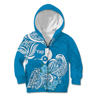 FSM Yap State Kid Hoodie Polynesian Floral Tribal LT9 - Polynesian Pride