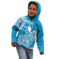 FSM Yap State Kid Hoodie Polynesian Floral Tribal LT9 - Polynesian Pride