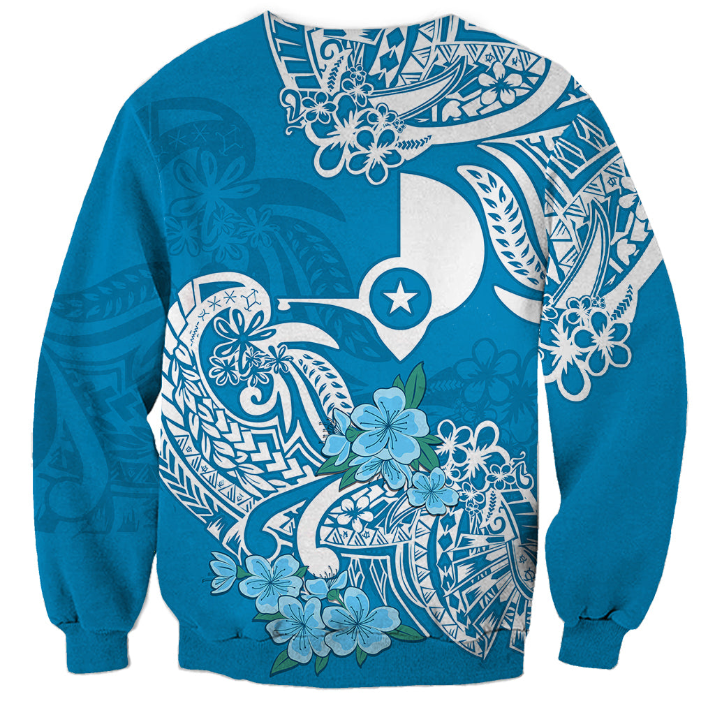 FSM Yap State Sweatshirt Polynesian Floral Tribal LT9 - Polynesian Pride