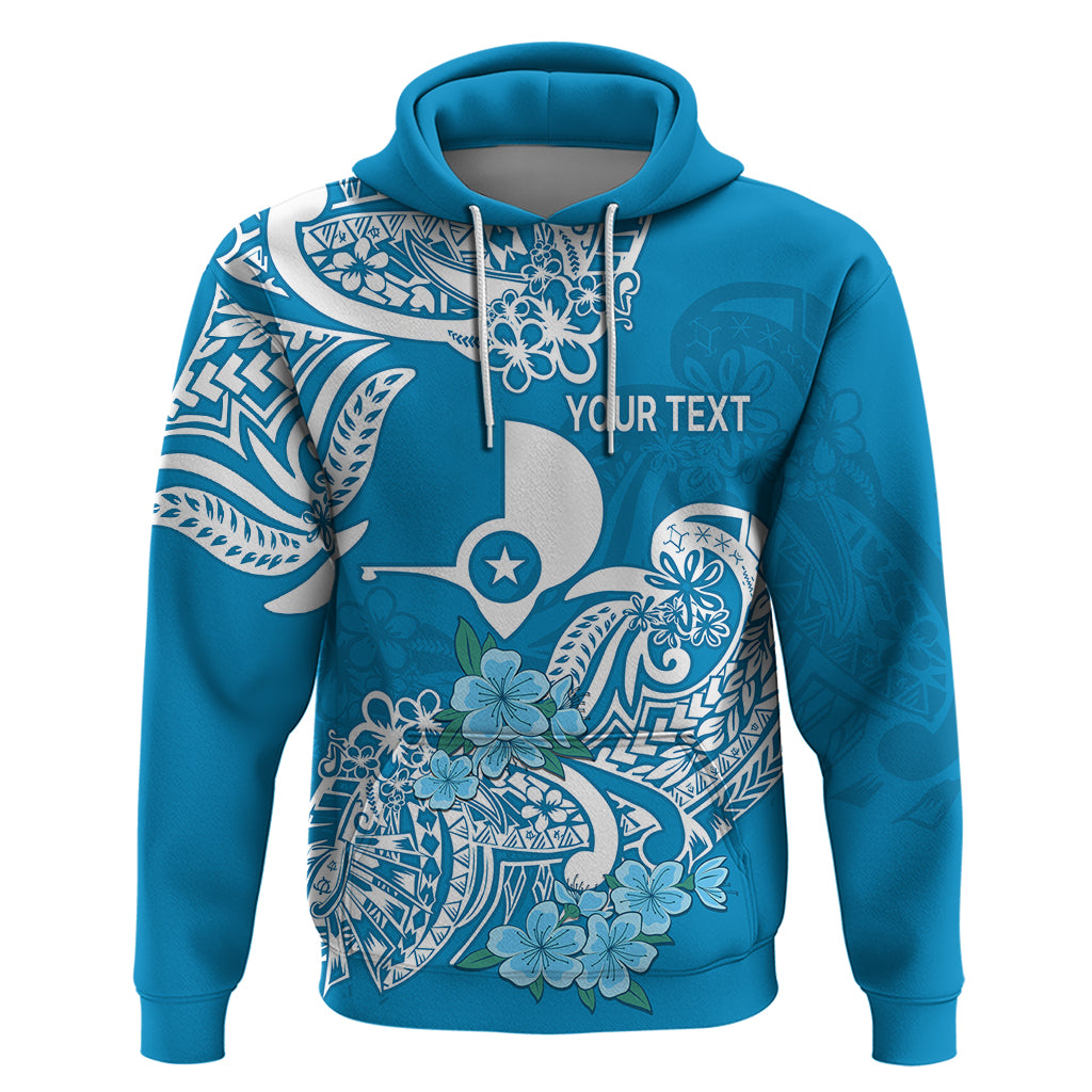 Custom FSM Yap State Hoodie Polynesian Floral Tribal LT9 - Polynesian Pride