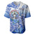 Northern Mariana Islands Baseball Jersey Polynesian Floral Tribal LT9 - Polynesian Pride