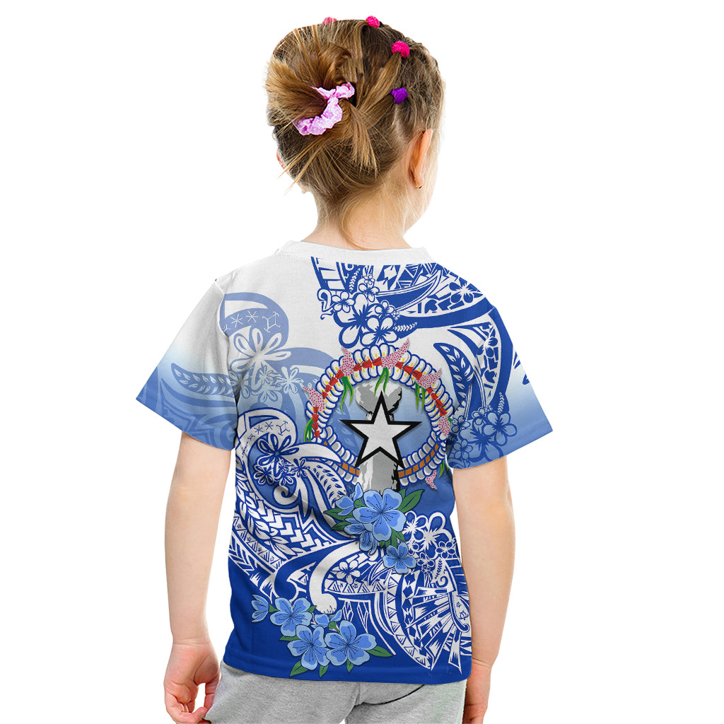 Northern Mariana Islands Kid T Shirt Polynesian Floral Tribal LT9 - Polynesian Pride
