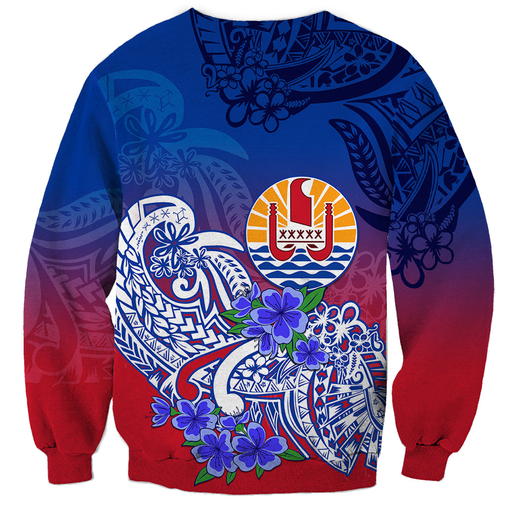 (Custom Personalised) Tahiti Sweatshirt Polynesian Floral Tribal LT9 - Polynesian Pride